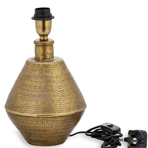 Nkuku Antique Brass Small Nalgonda Lamp